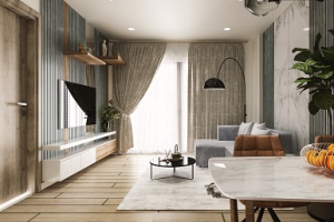 Nội Thất Căn Hộ Chung Cư Ecohome Nhơn Bình - 60m2