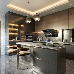 thiết kế nhà bếp đẹp và hiện đại