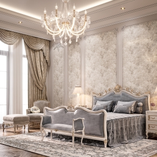 phòng ngủ kiểu cổ điển