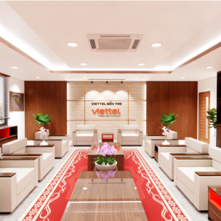 Concept thiết kế văn phòng Viettel Bến Tre