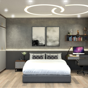 Phòng ngủ cho gia chủ yêu thích phong cách tối giản